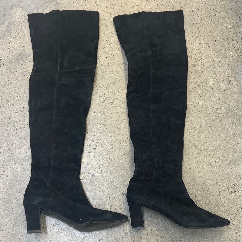 Vintage Donna Karan Over-Knee Suede Boots